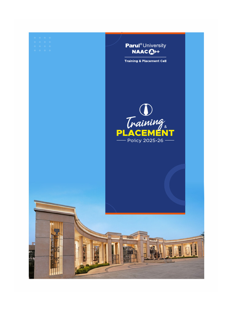 Final Training and Placement Policy | PDF