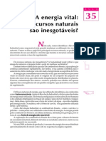 35 - A Energia Vital - Os Recursos Naturais São Inesgotáveis