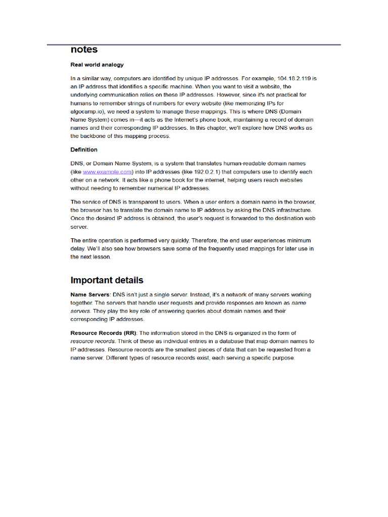 @ajaycode DNS Notes | PDF