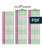 DWG Sts Time Slot Numbering Poster