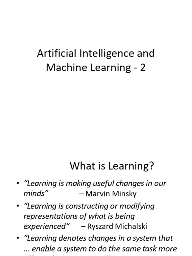 4 Ai Ml 2 Pdf Machine Learning Artificial Neural Network