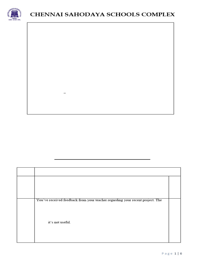 Class 10 IT Exam Paper - Chennai Sahodaya | PDF | Relational Model ...