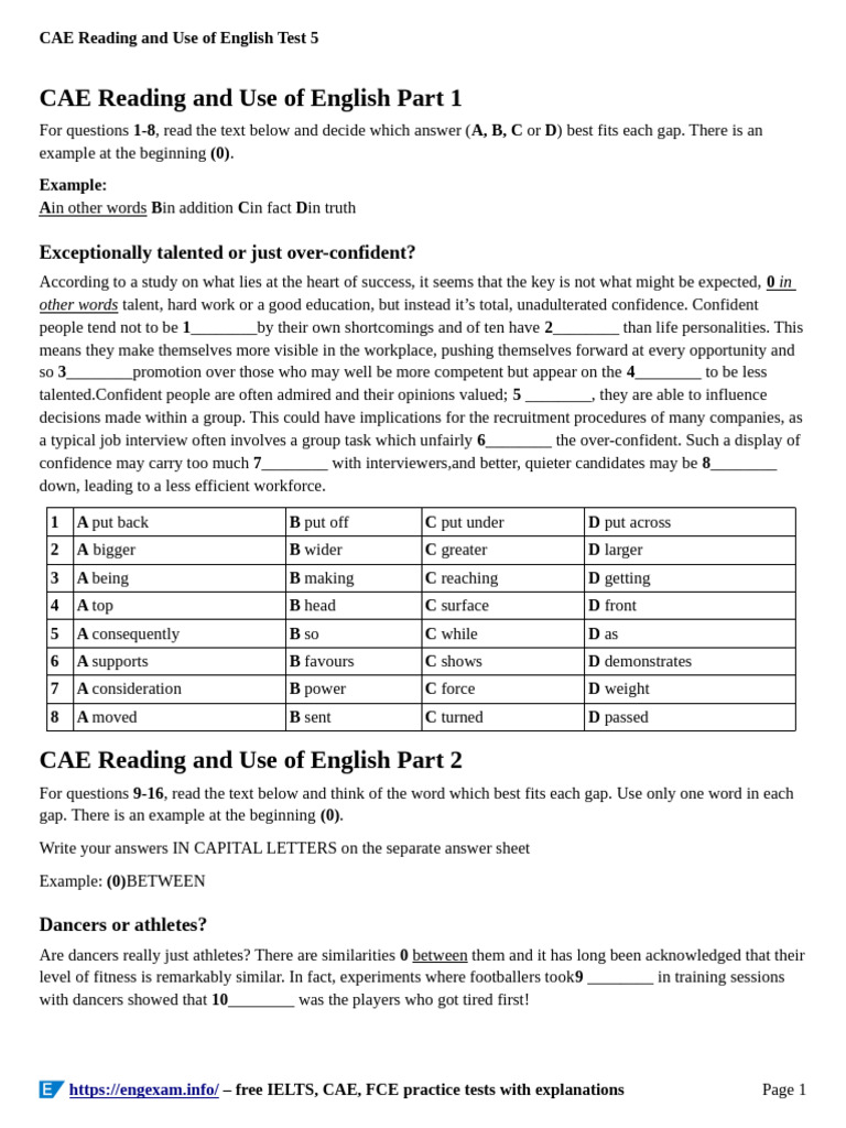 CAE Reading and Use of English Test 5 | PDF | Jewellery