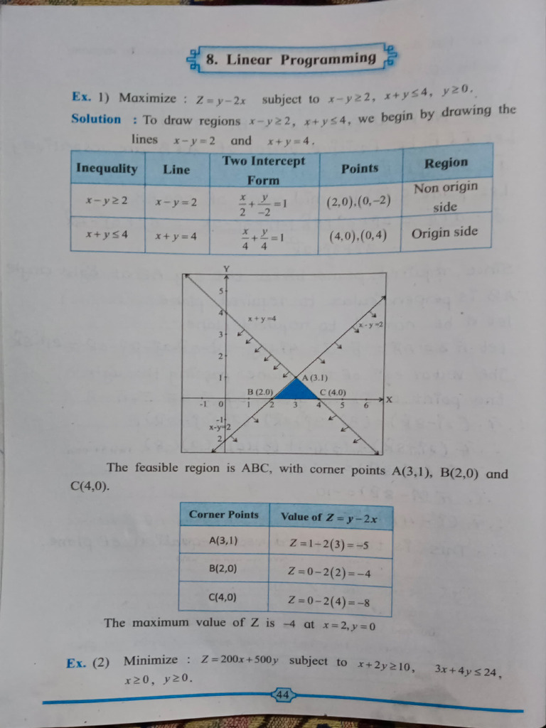 8 - Linear Programming PDF | PDF | Mathematical Optimization ...