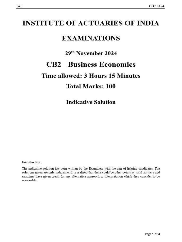 CB2 Nov 24 Solution - Ver1 | PDF