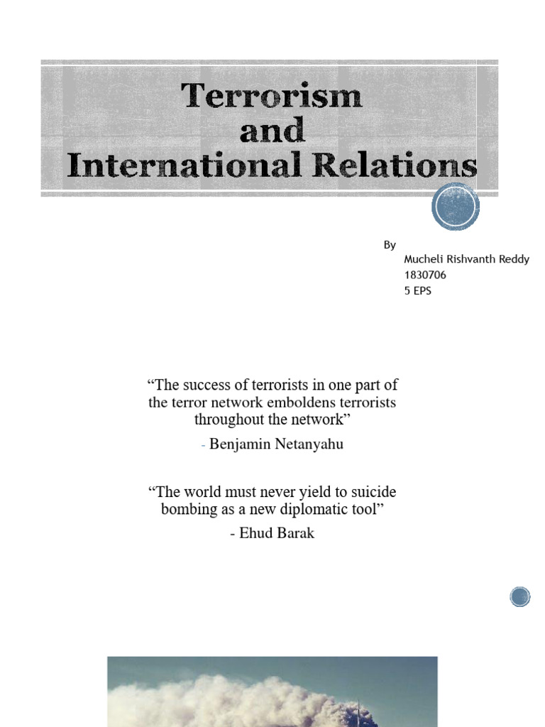 Terrorism and International Relations | PDF | Violence | National Security