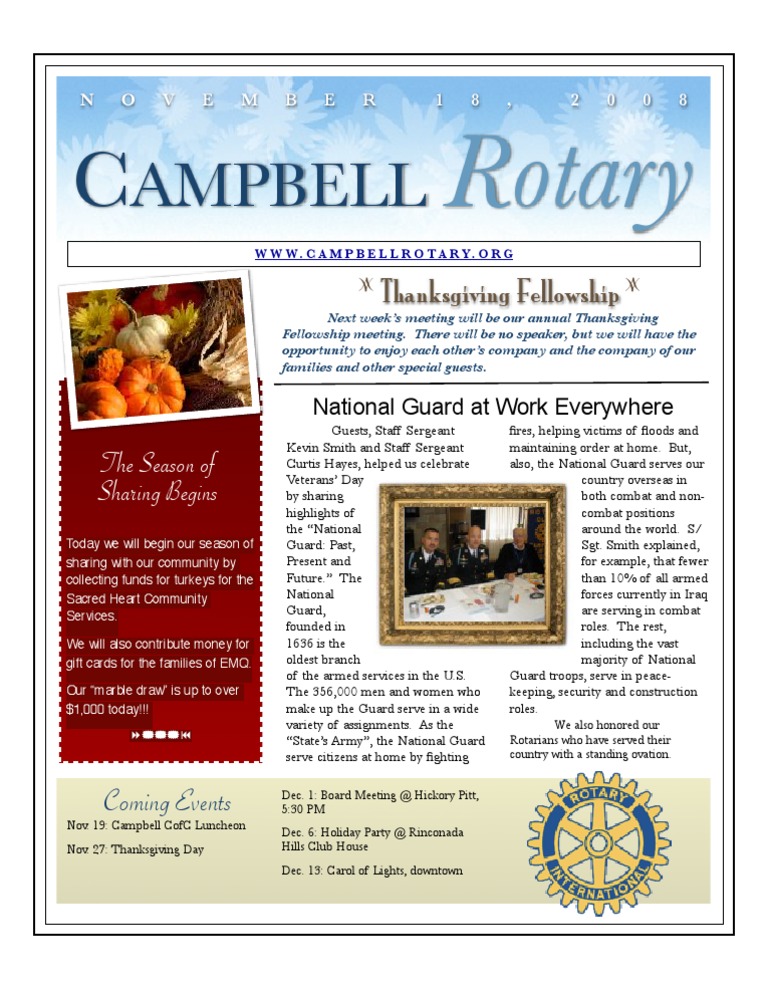Newsletter - Nov 18 2008 | PDF | Military Of The United States | Warfare