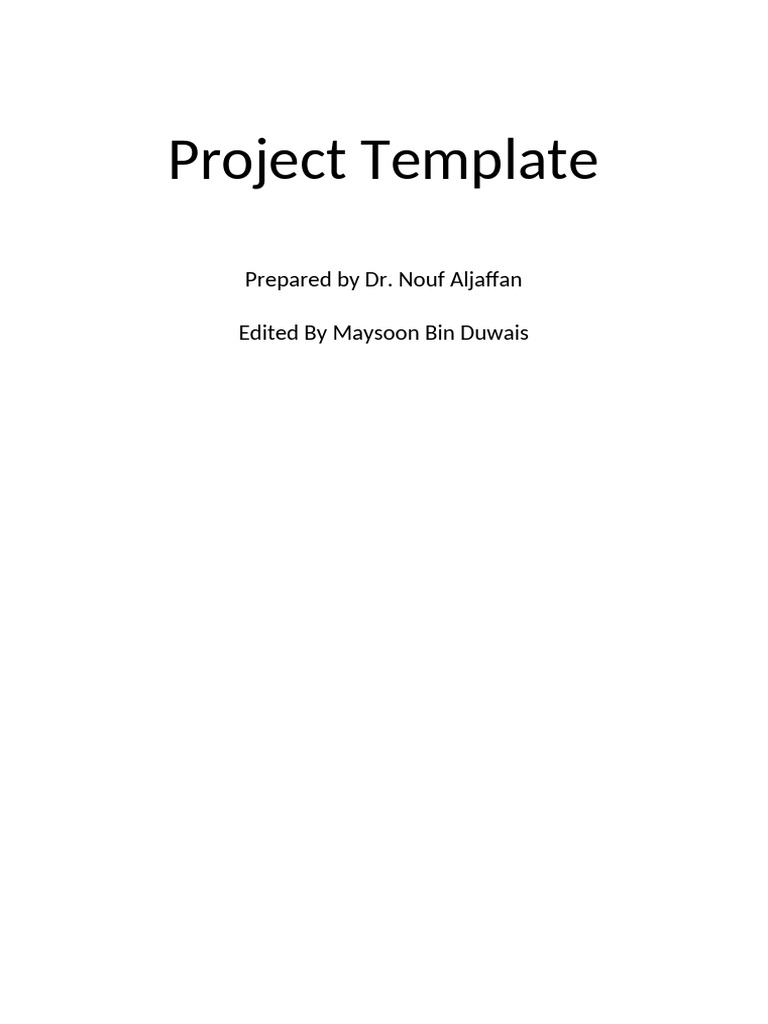 Report Guidelines Template | PDF | Databases | Use Case