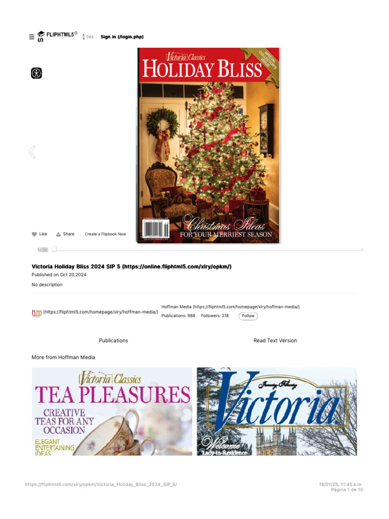 Victoria Holiday Bliss 2024 SIP 5 - Flipbook by Hoffman Media ...