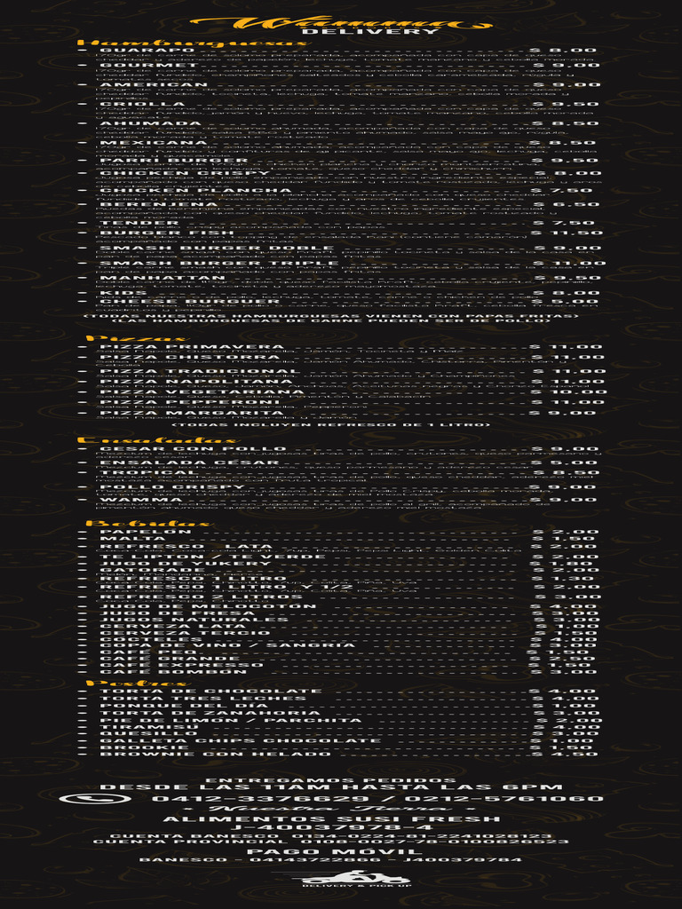 WammaMenuCompleto EnSitio | PDF