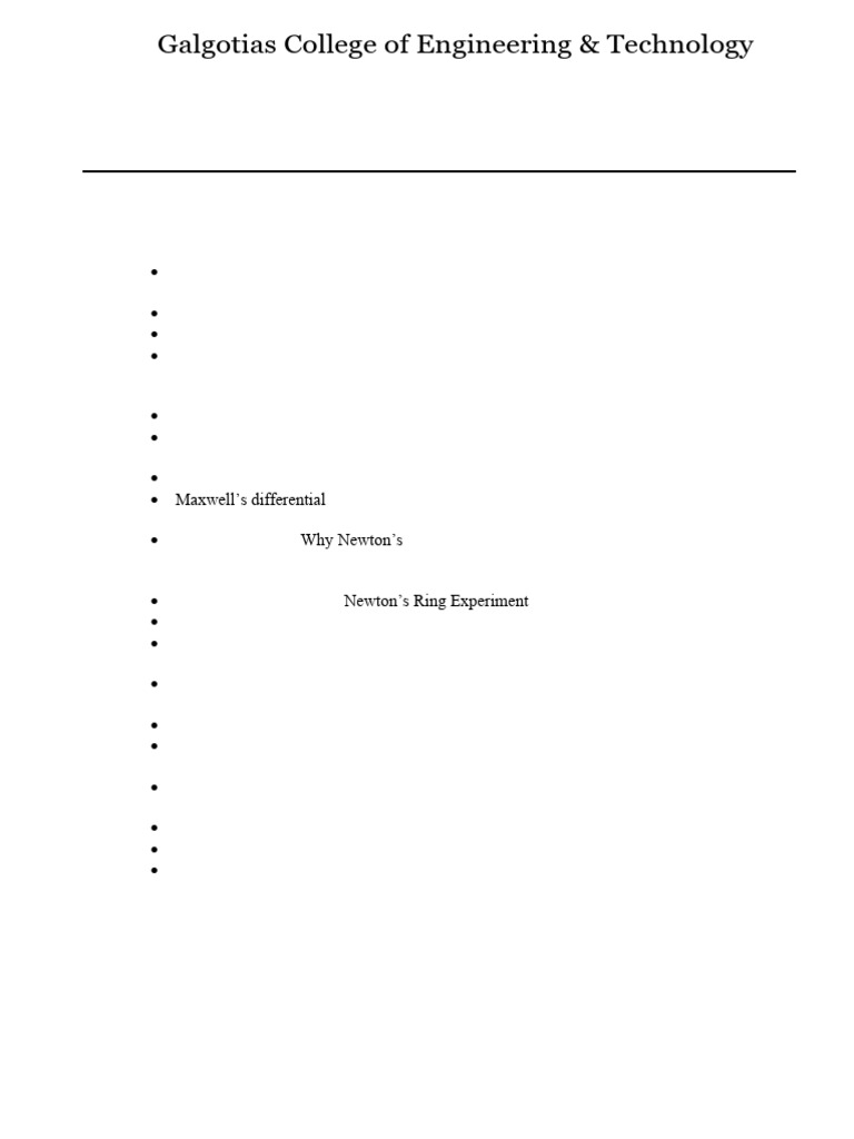 Key Topics in Engineering Physics | PDF