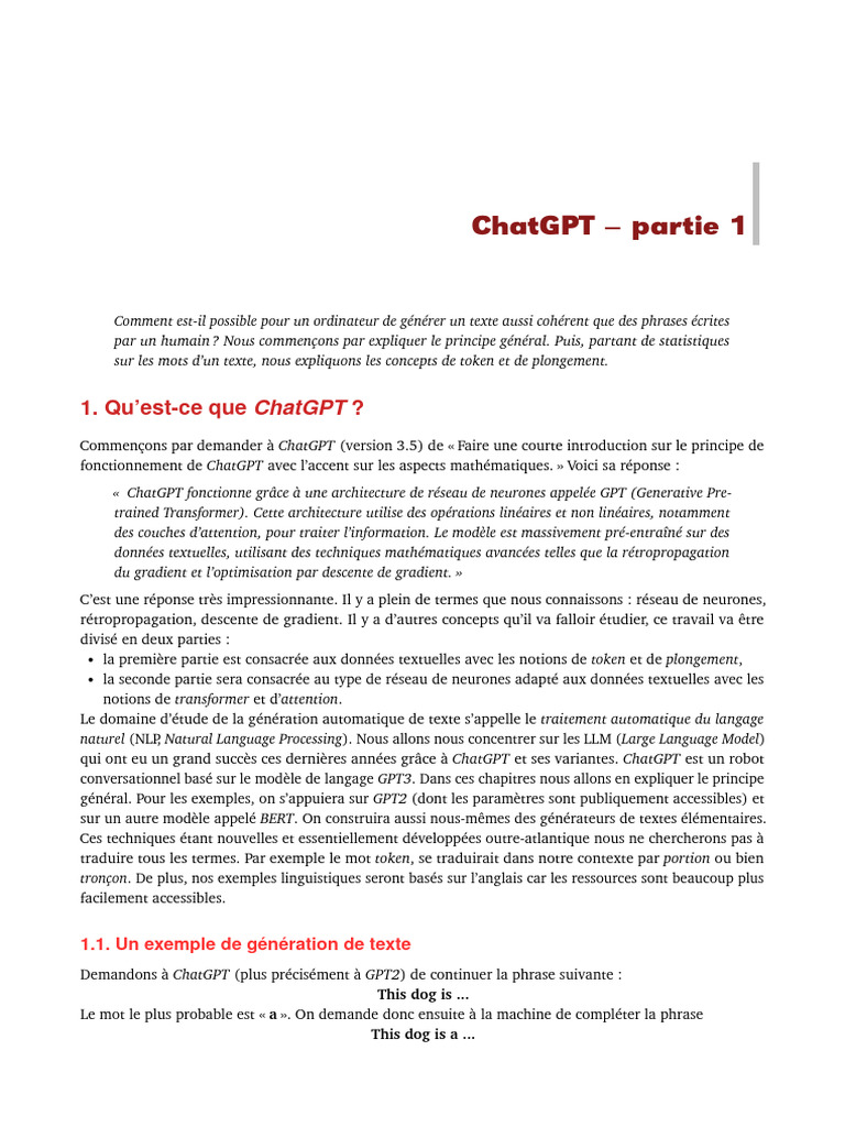 Comprendre ChatGPT et ses tokens | PDF | Compression de données ...