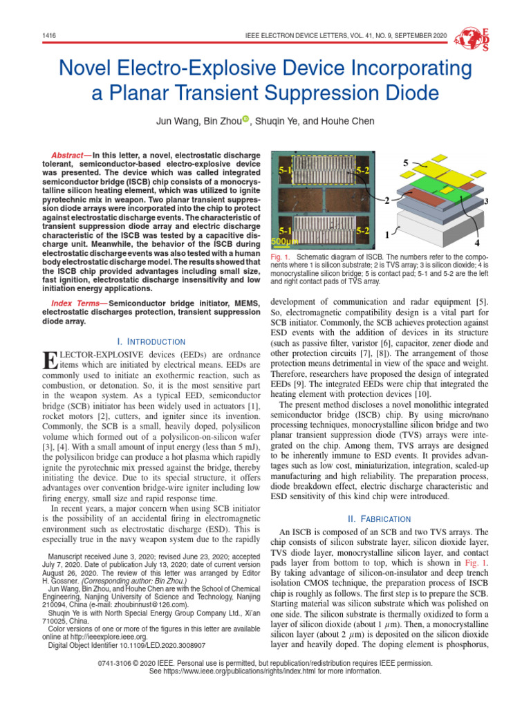 Novel Electro-Explosive Device Incorporating A Planar Transient ...
