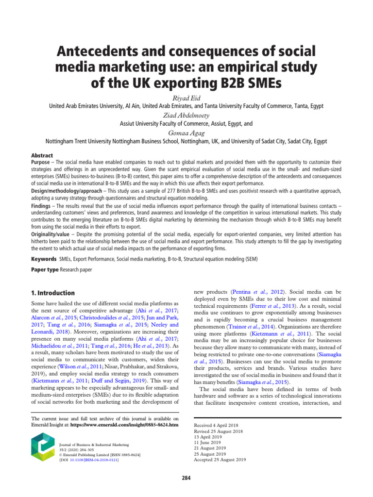 10 1108 - Jbim 04 2018 0121 | PDF | Social Media | Popular Culture ...
