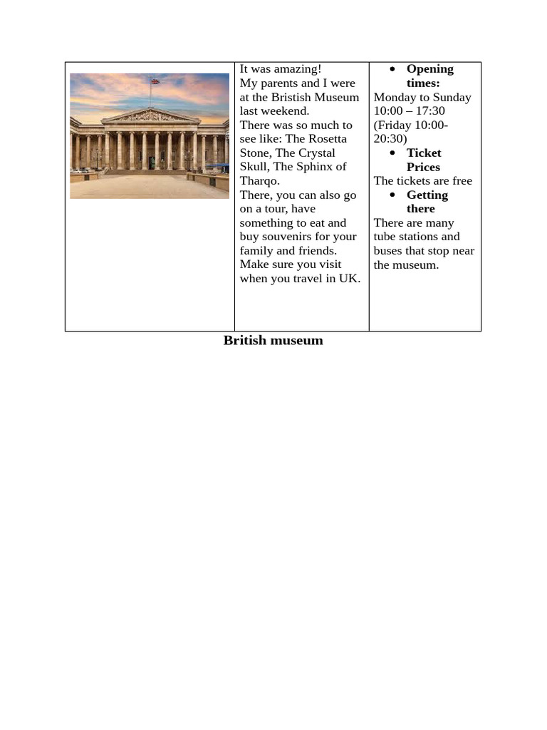 British Museum Visitor Guide | PDF