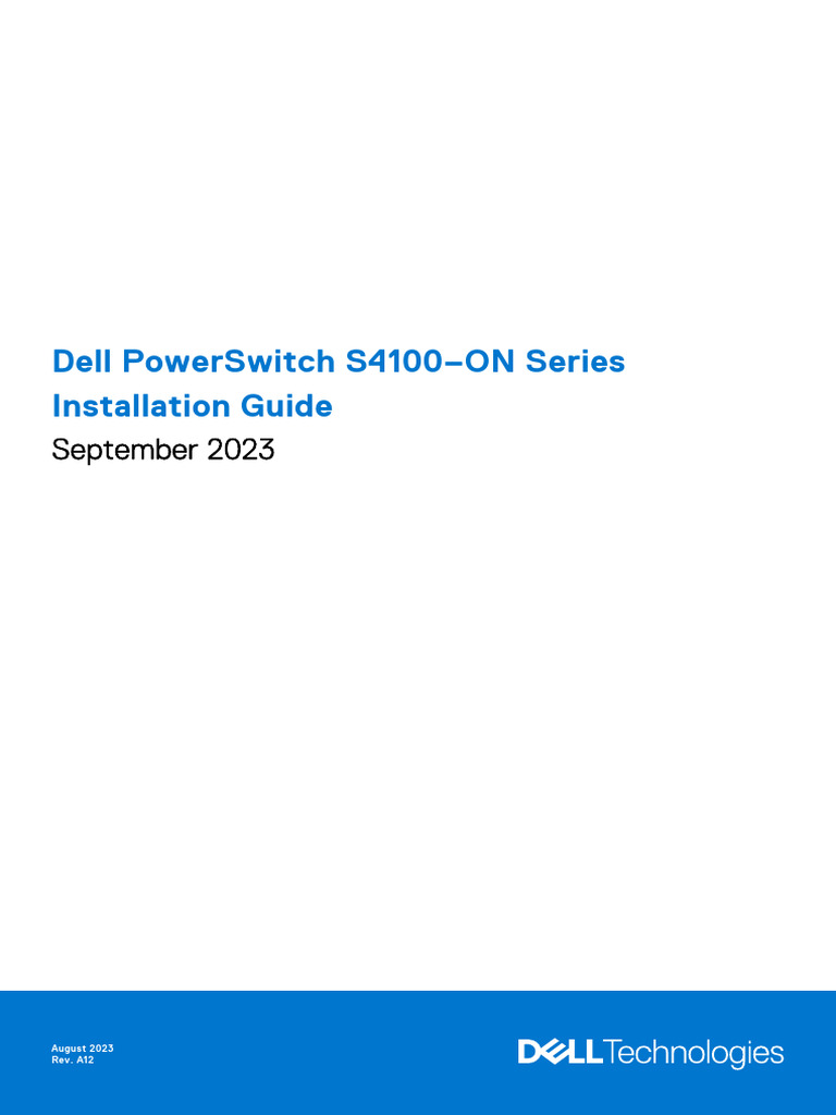 S4100f t u install pdf power supply network switch