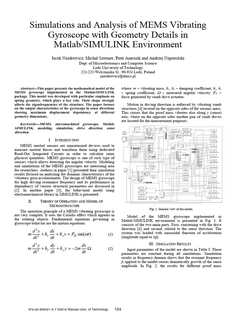 nazdrowicz2018 | PDF | Gyroscope | Inertial Navigation System