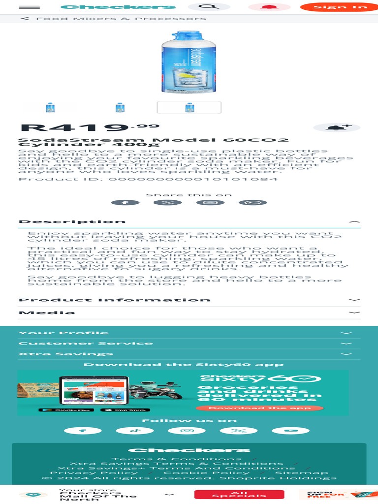 SodaStream CO2 Cylinder Overview | PDF