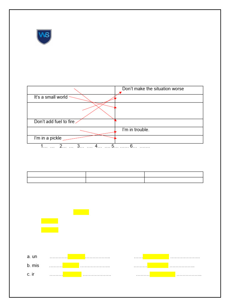Topic Spag Reinforcement Answers | PDF