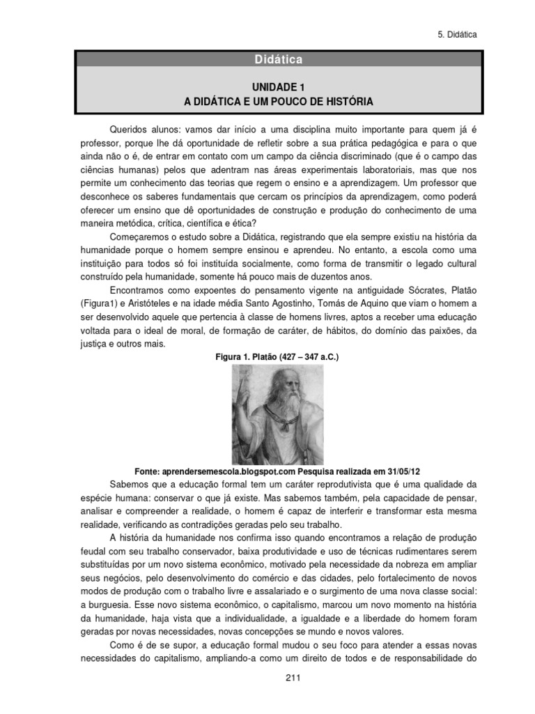 História e Conceitos de Didática | PDF | Pedagogia | Science
