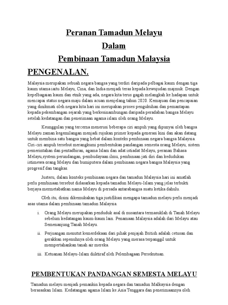 Pdf Tamadun Islam Dan Tamadun Asia