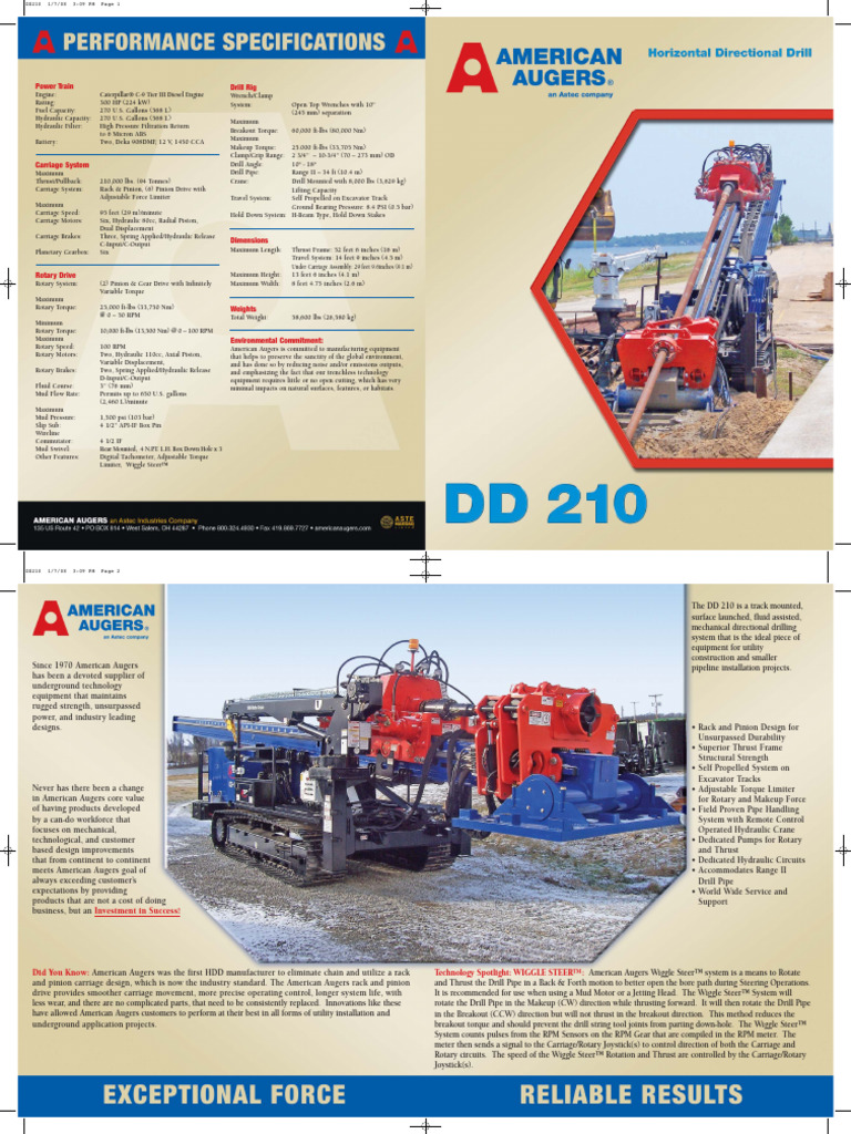 DD210 | PDF | Drill | Engines