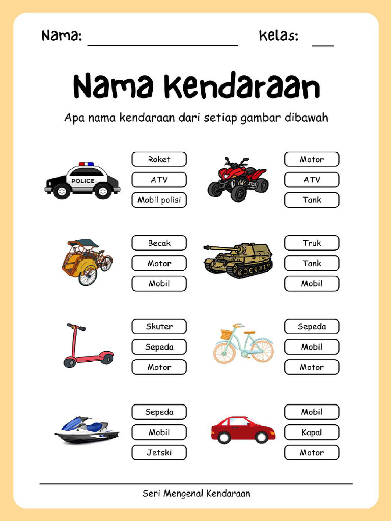 Seri Nama Kendaraan | PDF