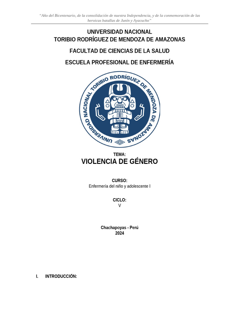 Violencia de Género en Perú: Análisis Actual | PDF | La violencia ...