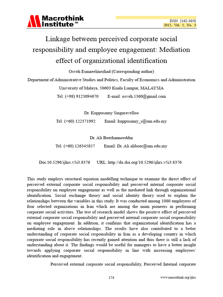 003 Perceived Corporate Social Responsibility and Employee Engagement ...
