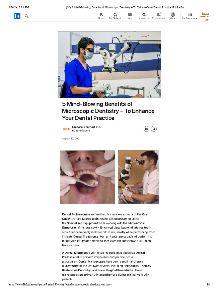 5 MindBlowing Benefits of Microscopic Dentistry To Enhance Your