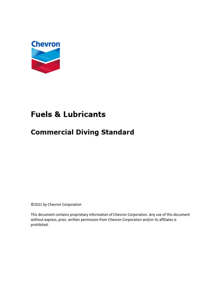 Commercial Diving Safety Standards Guide | PDF | Underwater Diving ...