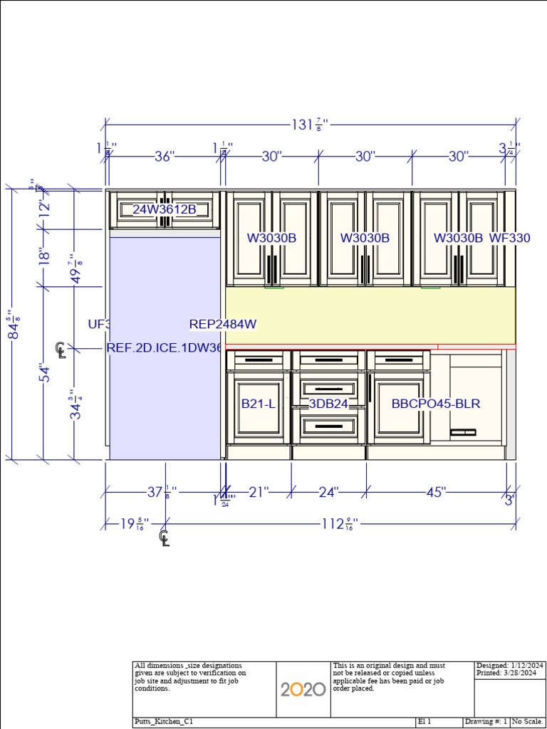 Kitchen Design Specifications and Layout | PDF