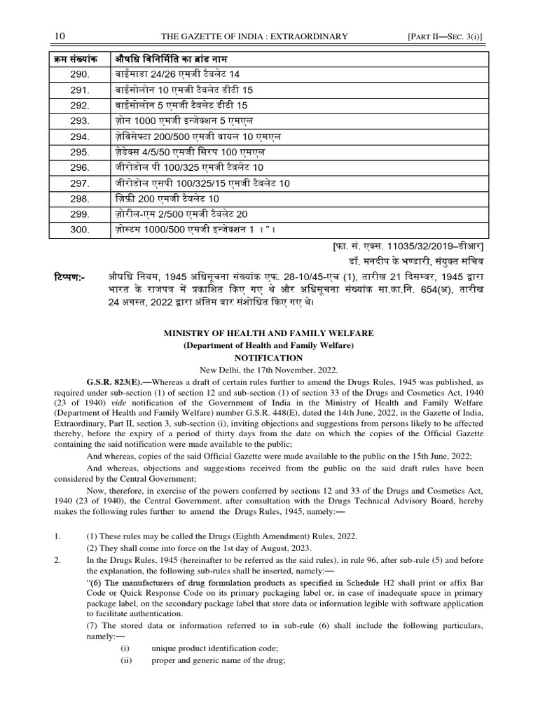 Amendments to Drug Rules 2022 | PDF | Tablet (Pharmacy) | Pharmacy