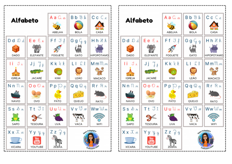 Alfabeto Ilustrado Individual | PDF