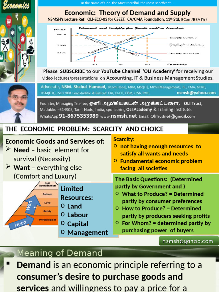 nsmsh-OLI-ECO-03old-Theory of Demand and Supply | PDF | Elasticity ...
