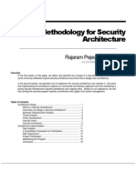 A Methodology For Security Architecture: Rajaram Pejaver, CISSP