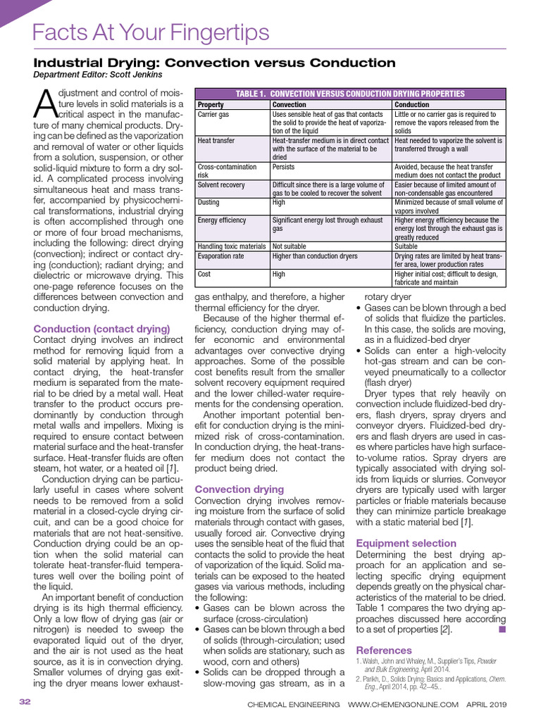 Industrial Drying Convection Versus Conduction. | PDF | Heat Transfer ...