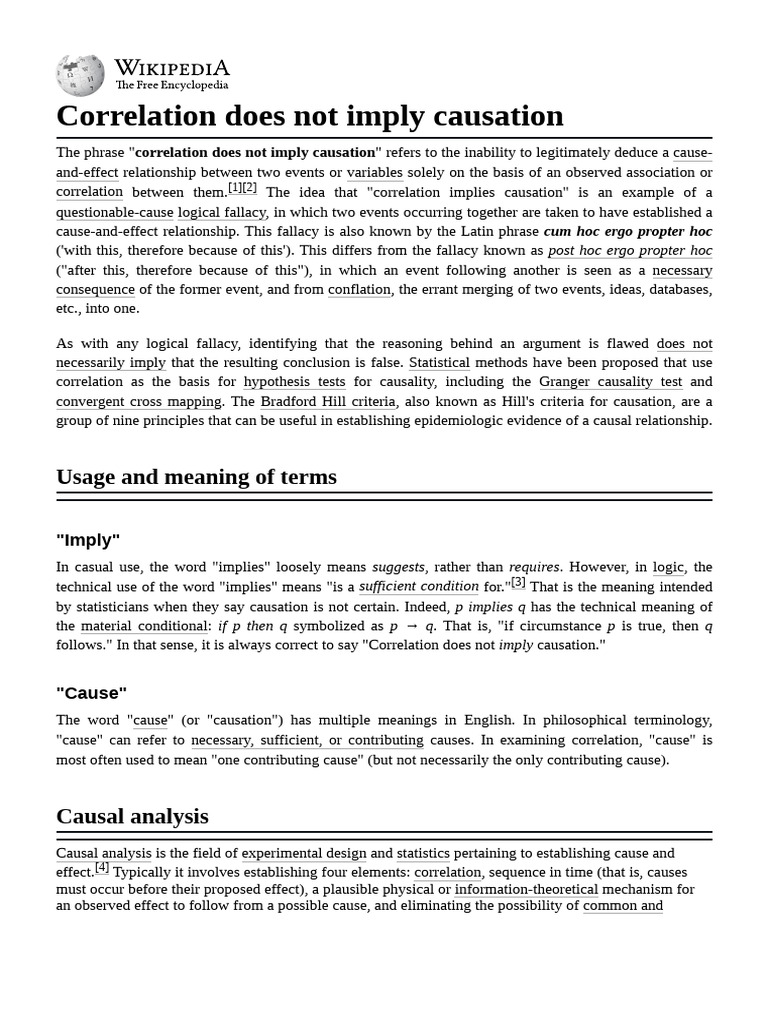 Causation vs. Correlation Explained | PDF | Causality