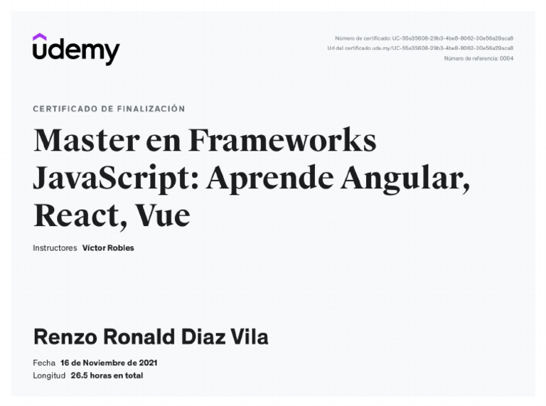 Master Angular React Vue - Victor Robles | PDF