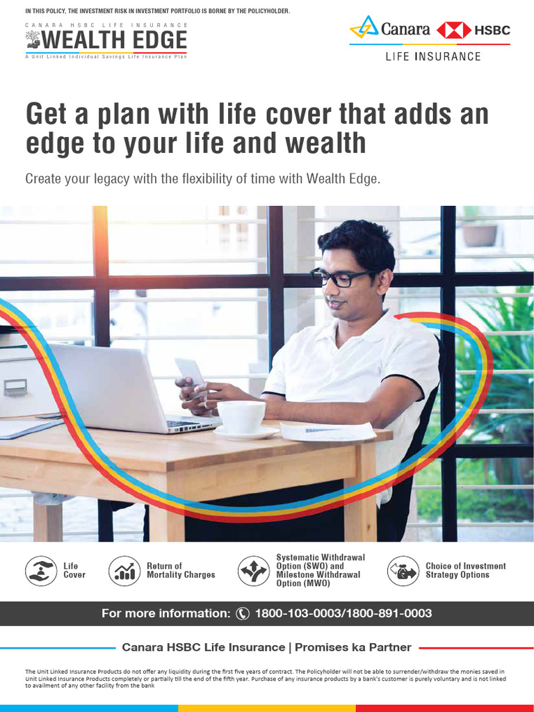 Canara HSBC Wealth Edge Plan Overview | PDF | Life Insurance | Insurance