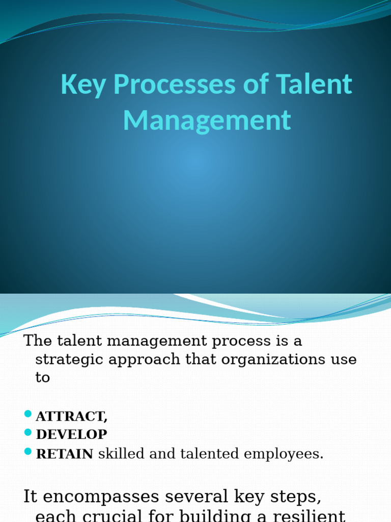Key Processes of Talent Management | PDF | Employee Retention | Recruitment