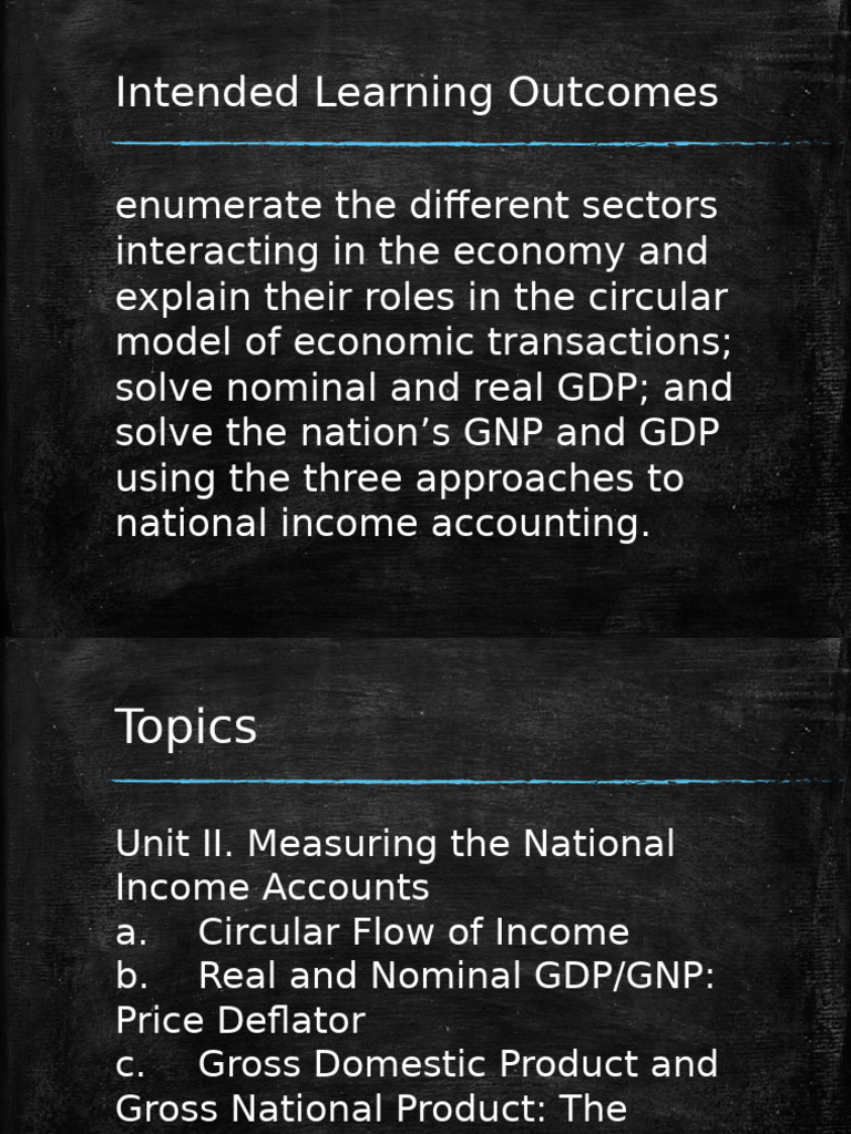 Understanding National Income Accounting | PDF | Gross Domestic Product ...