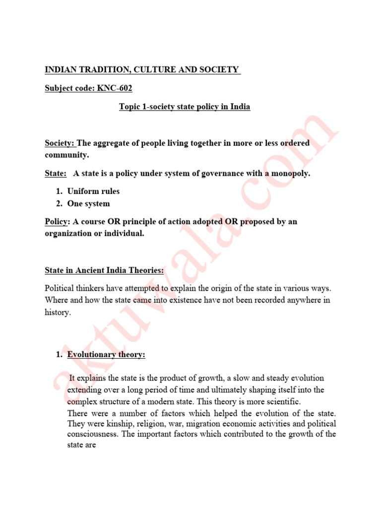 Indian Society and State Formation Insights | PDF | Vedas | Indian ...