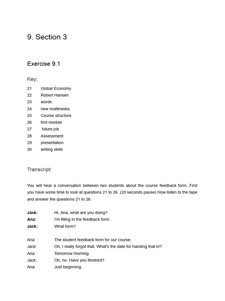 KEY & SCRIPT SECTION 3 | PDF | Pollination | Hydrology
