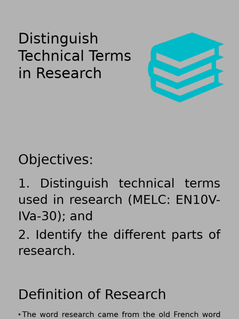 Understanding Research Terminology | PDF | Sampling (Statistics ...