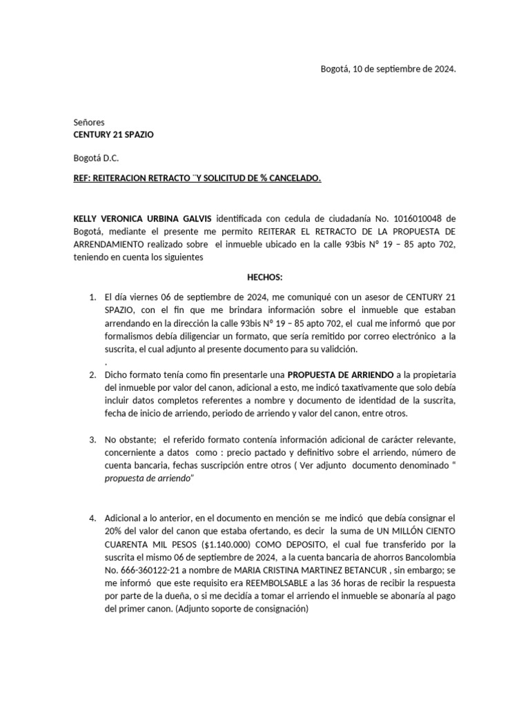 Reiteracion RETRACTO | PDF