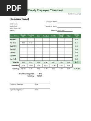 Employee Timesheet