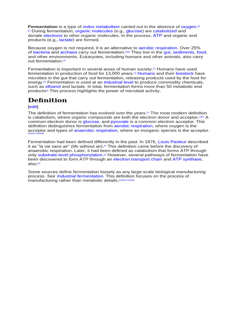 Understanding Fermentation Processes | PDF