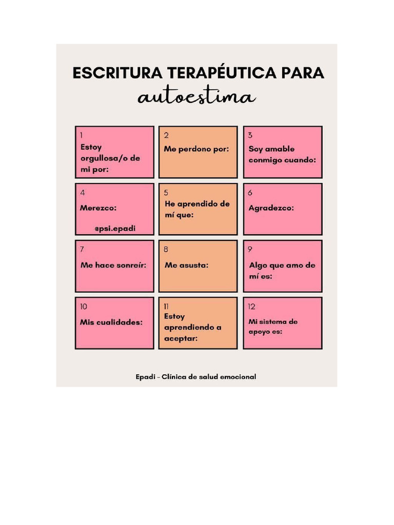 Escritura Terapeutica Pdf