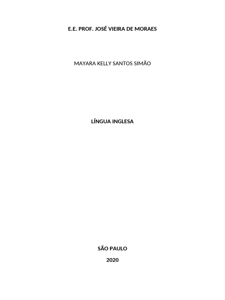 Liçao de Ingles 2 | PDF